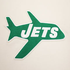 New York Jets Pro Standard Retro Classics Fleece Pullover Sweatshirt Cream | NFL