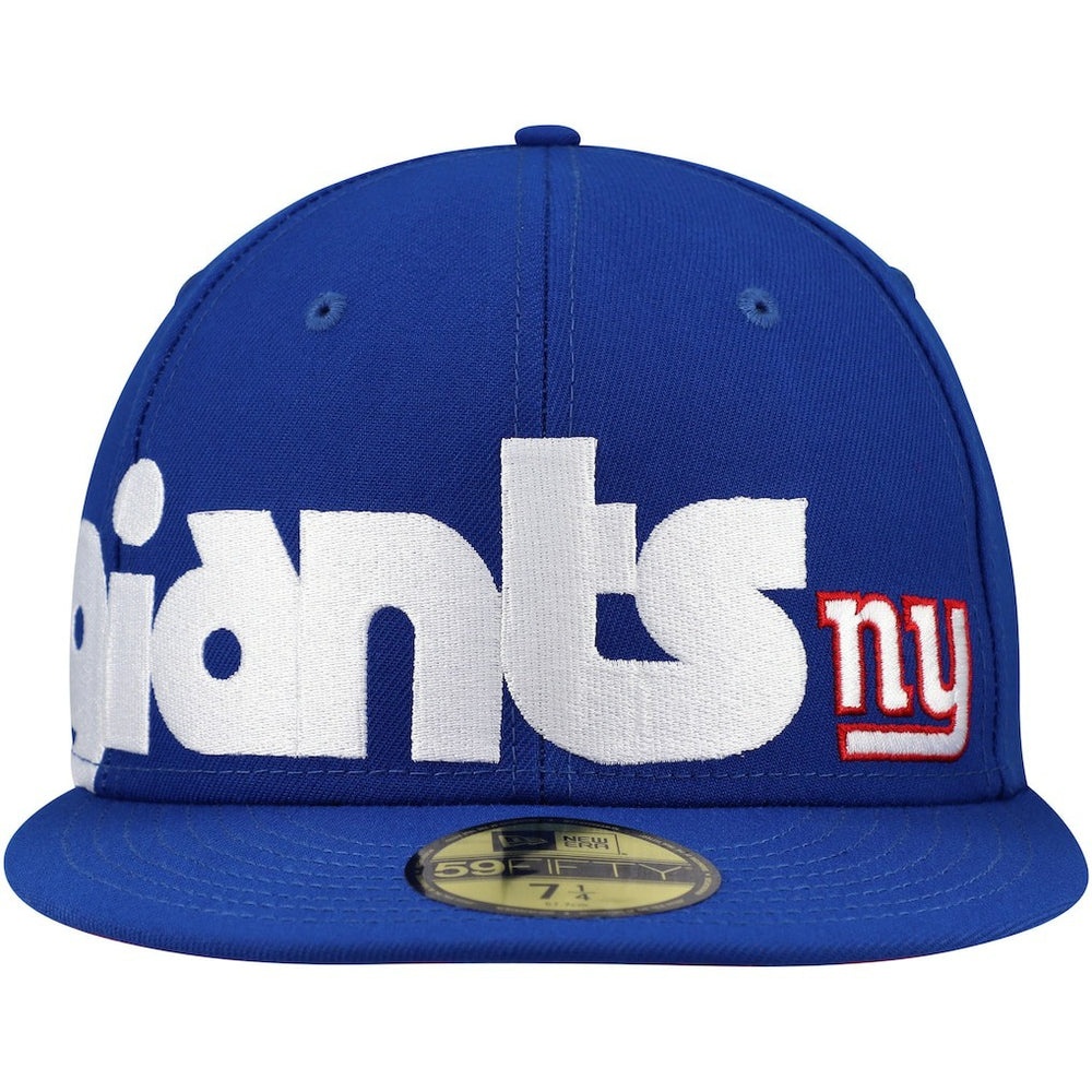 New York Giants New Era Checkered Undervisor 59FIFTY Fitted Hat Royal | NFL