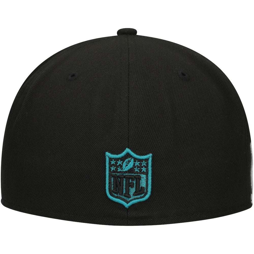 Jacksonville Jaguars New Era Checkered Undervisor 59FIFTY Fitted Hat Black | NFL