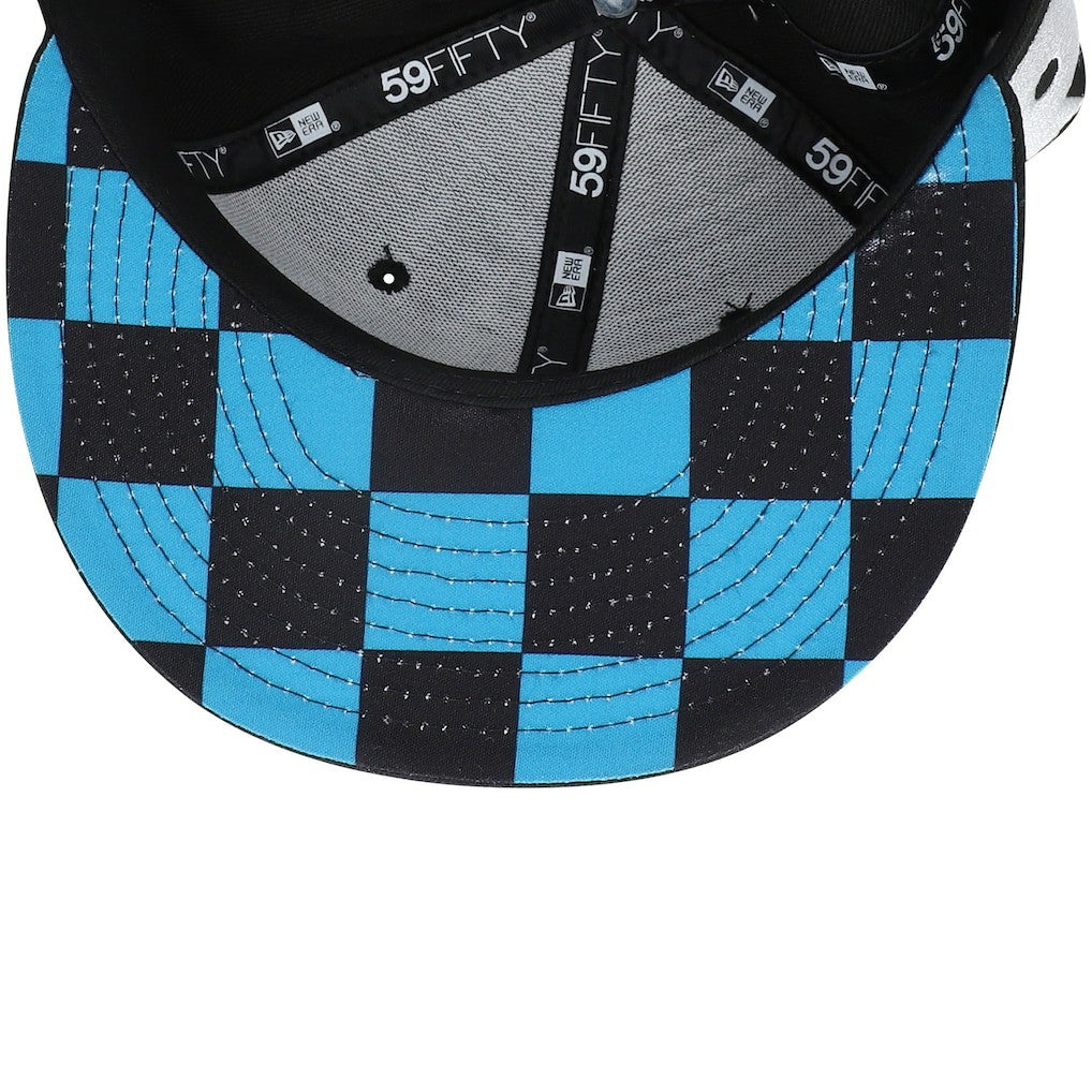 Jacksonville Jaguars New Era Checkered Undervisor 59FIFTY Fitted Hat Black | NFL