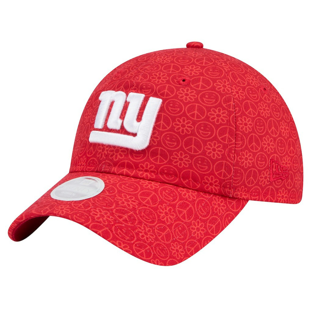 New York Giants New Era Women's Smiley 9TWENTY Adjustable Hat Red | NFL