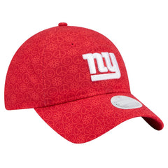 New York Giants New Era Women's Smiley 9TWENTY Adjustable Hat Red | NFL