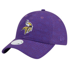 Minnesota Vikings New Era Women's Smiley 9TWENTY Adjustable Hat Purple | NFL