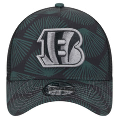 Cincinnati Bengals New Era Agave Trucker 9FORTY Adjustable Hat Black | NFL
