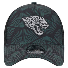 Jacksonville Jaguars New Era Agave Trucker 9FORTY Adjustable Hat Black | NFL