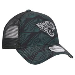 Jacksonville Jaguars New Era Agave Trucker 9FORTY Adjustable Hat Black | NFL