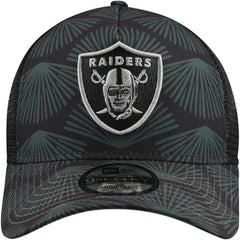 Las Vegas Raiders New Era Agave Trucker 9FORTY Adjustable Hat Black | NFL