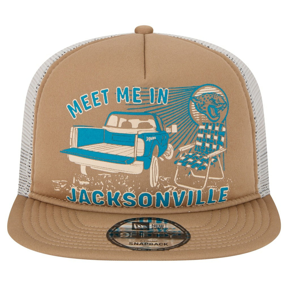 Jacksonville Jaguars New Era Meet Me 9FIFTY Snapback Hat Tan | NFL