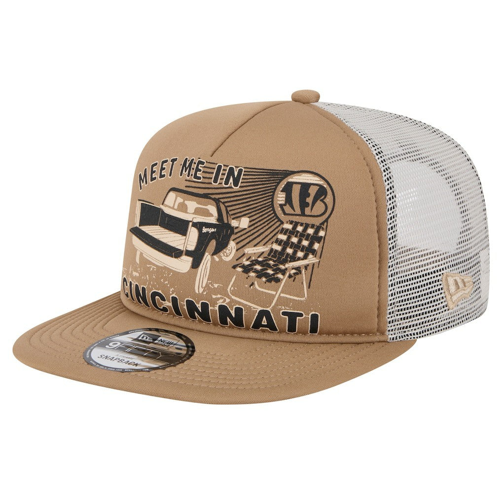 Cincinnati Bengals New Era Meet Me 9FIFTY Snapback Hat Tan | NFL