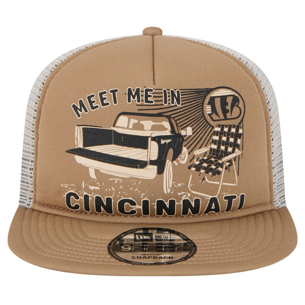 Cincinnati Bengals New Era Meet Me 9FIFTY Snapback Hat Tan | NFL