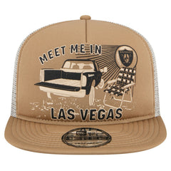 Las Vegas Raiders New Era Meet Me 9FIFTY Snapback Hat Tan | NFL