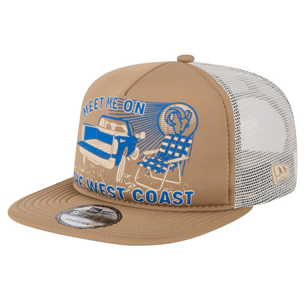 Los Angeles Rams New Era Meet Me 9FIFTY Snapback Hat Tan | NFL