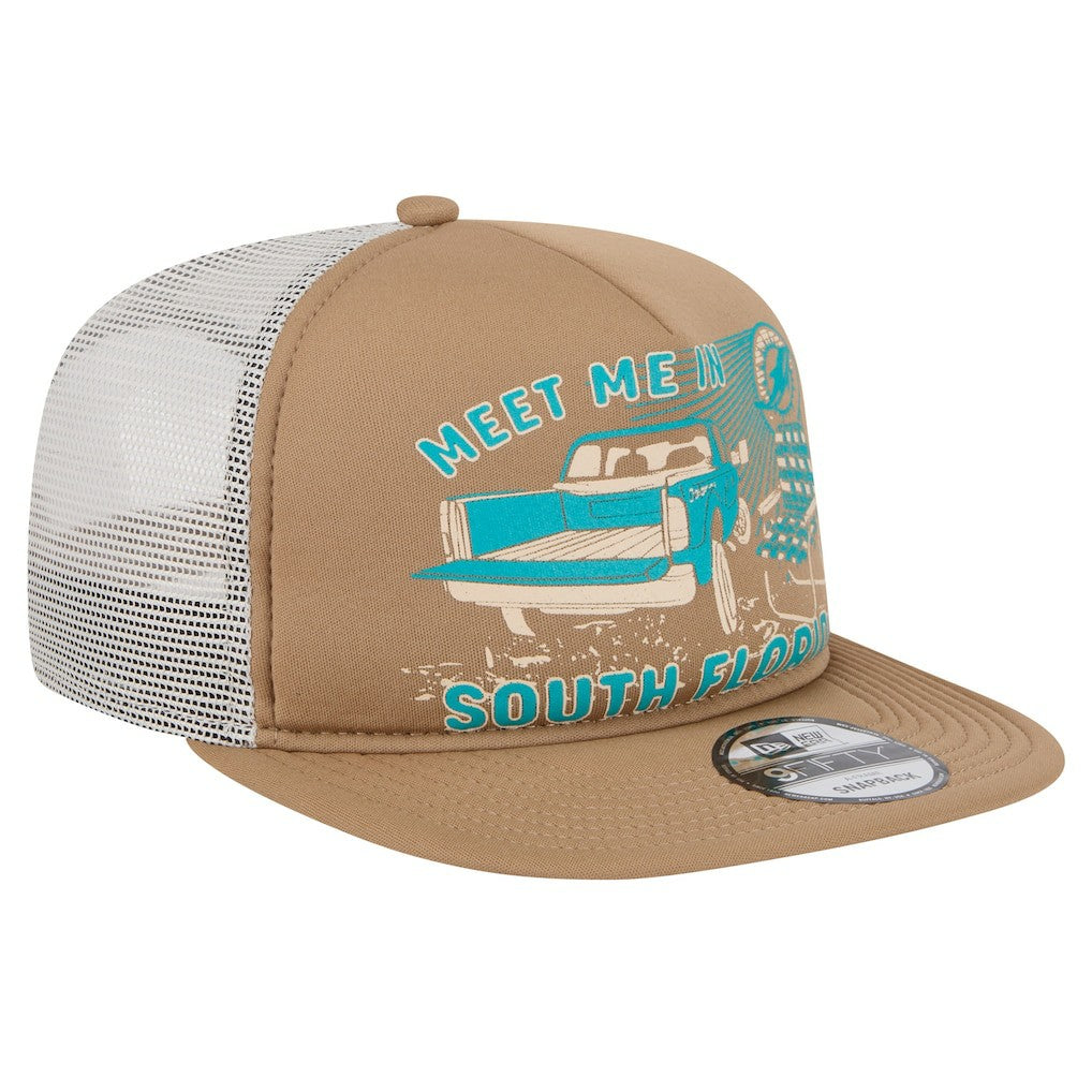 Miami Dolphins New Era Meet Me 9FIFTY Snapback Hat Tan | NFL