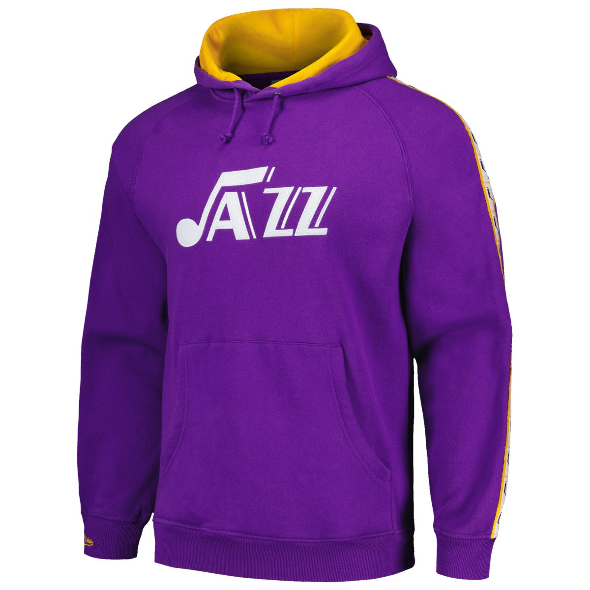 Utah Jazz Hardwood Classics Nights Raglan Pullover Hoodie Purple - NBA
