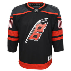 Carolina Hurricanes Youth Home Premier Custom Jersey - Black - NHL