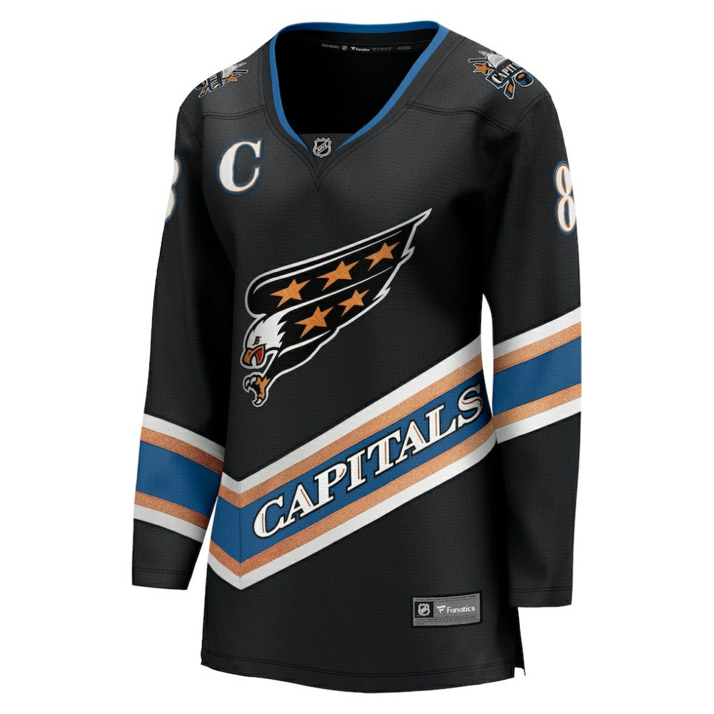 Alexander Ovechkin Washington Capitals Fanatics Women's 50th Anniversary Breakaway Jersey - Black - NHL