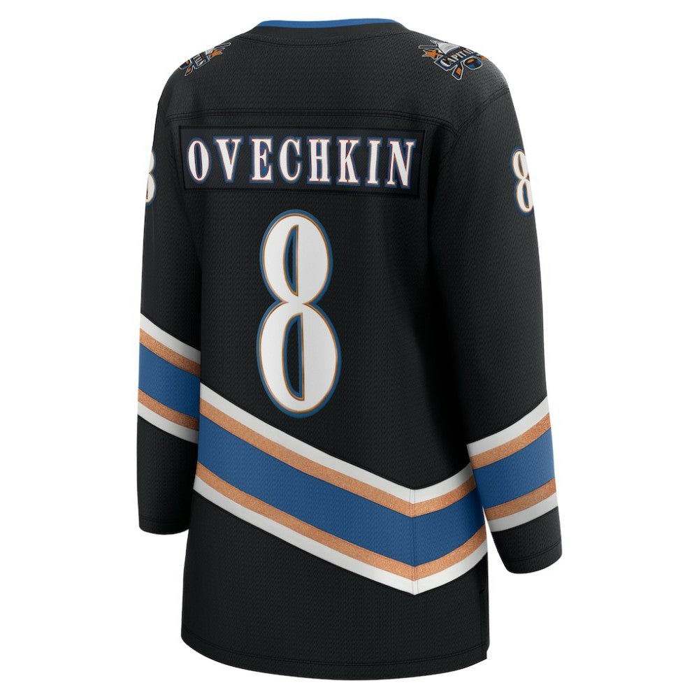 Alexander Ovechkin Washington Capitals Fanatics Women's 50th Anniversary Breakaway Jersey - Black - NHL