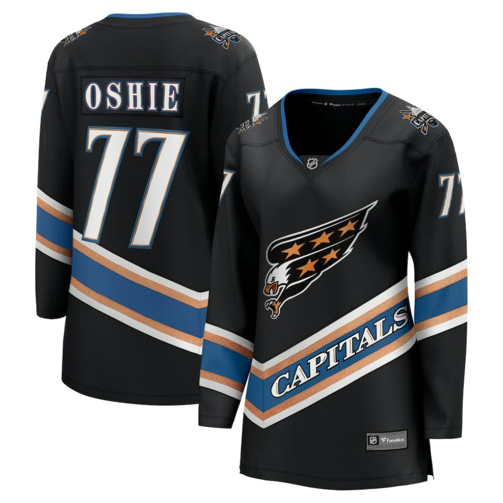 TJ Oshie Washington Capitals Fanatics Women's 50th Anniversary Breakaway Jersey - Black - NHL