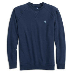 Seattle Kraken johnnie-O Freeman Tri-Blend Raglan Pullover Sweatshirt - Deep Sea Blue - NHL