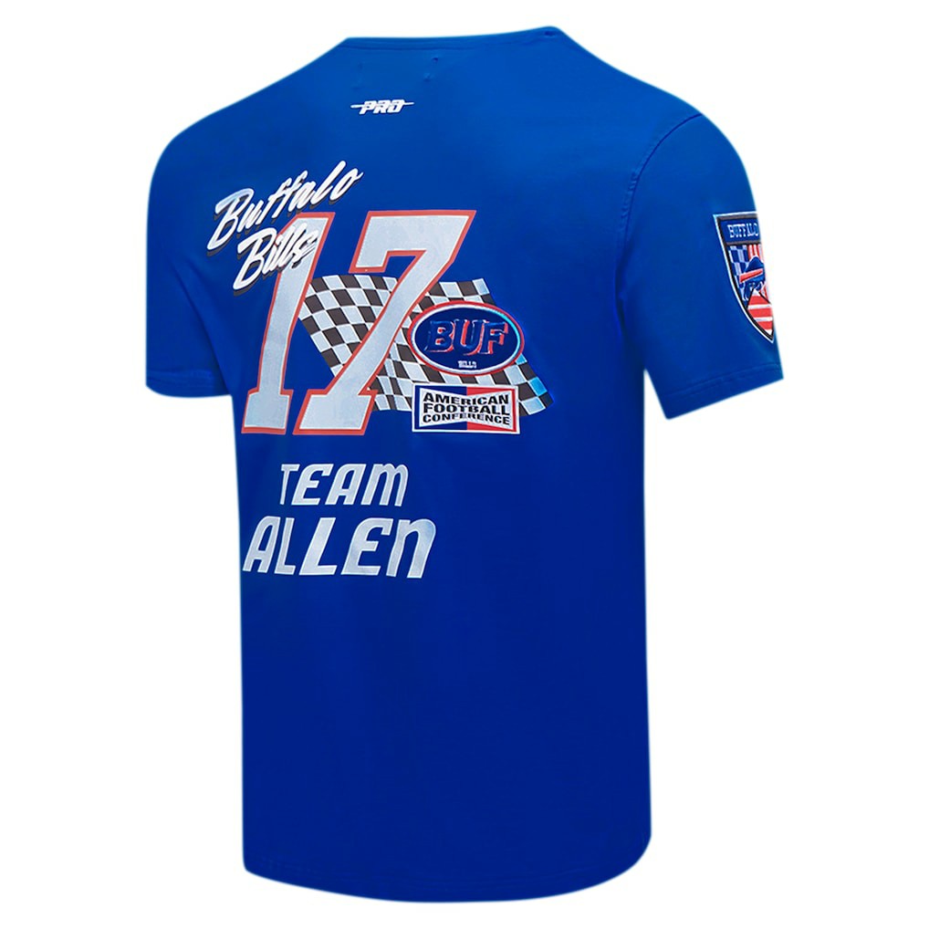 Josh Allen Buffalo Bills Pro Standard Fast Lane Name & Number Player T-Shirt Royal | NFL