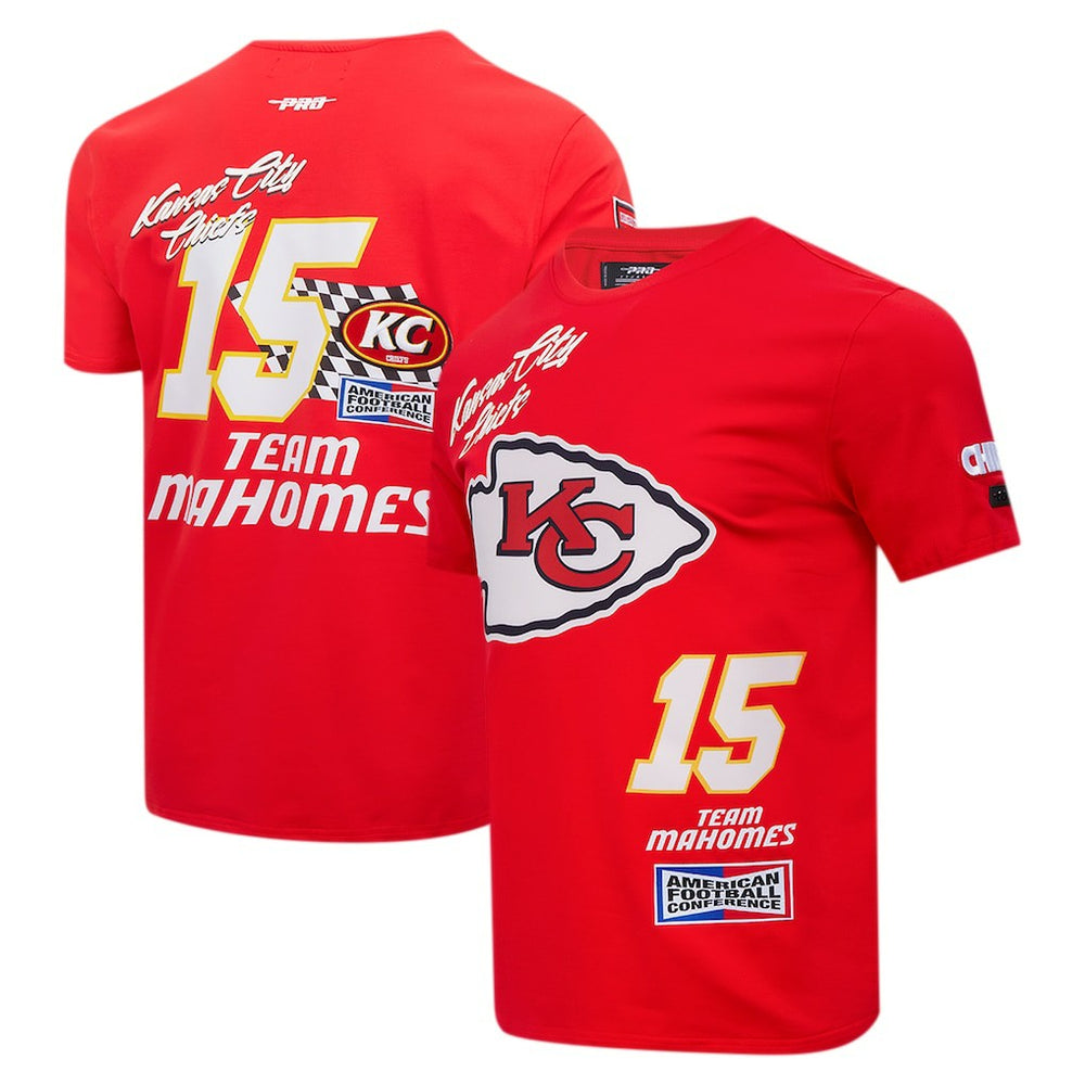 Patrick Mahomes Kansas City Chiefs Pro Standard Fast Lane Name & Number Player T-Shirt Red | NFL