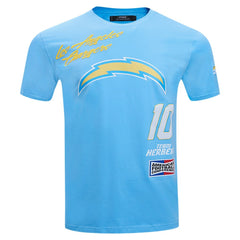 Justin Herbert Los Angeles Chargers Pro Standard Fast Lane Name & Number Player T-Shirt Powder Blue | NFL