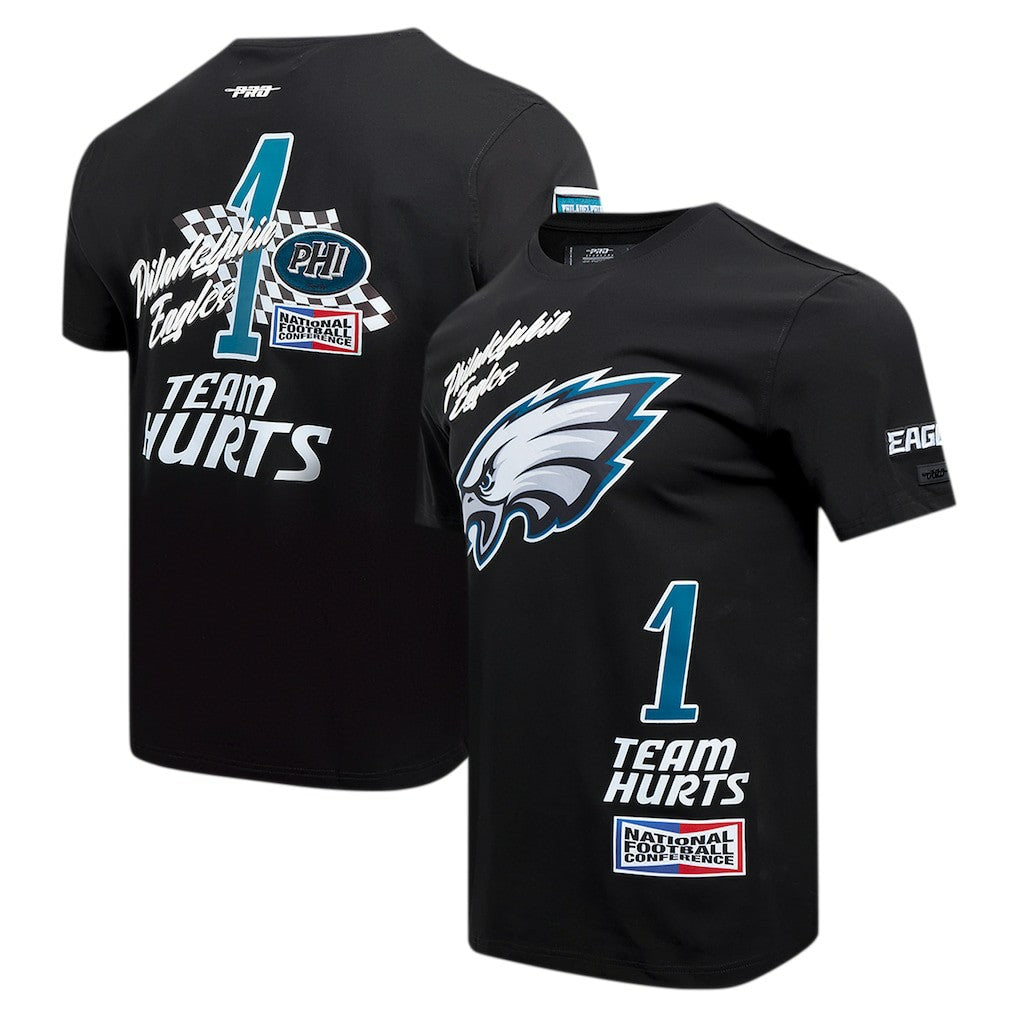 Jalen Hurts Philadelphia Eagles Pro Standard Fast Lane Name & Number Player T-Shirt Black | NFL