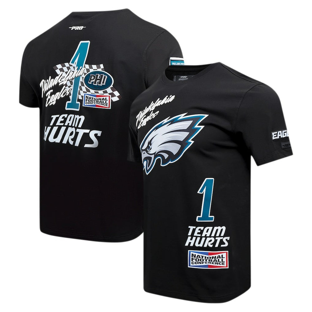 Jalen Hurts Philadelphia Eagles Pro Standard Fast Lane Name & Number Player T-Shirt Black | NFL