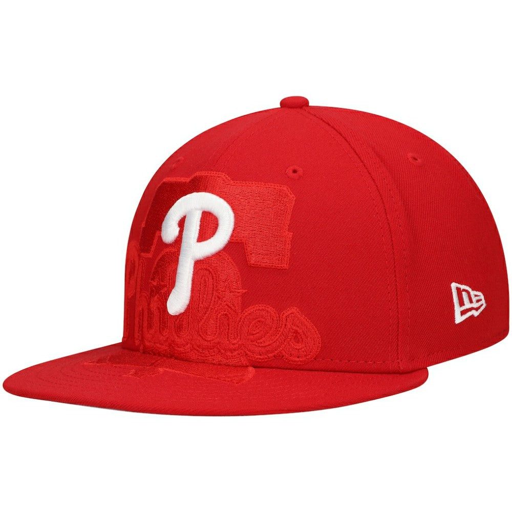 Philadelphia Phillies New Era Shadow Logo 59FIFTY Fitted Hat - MLB