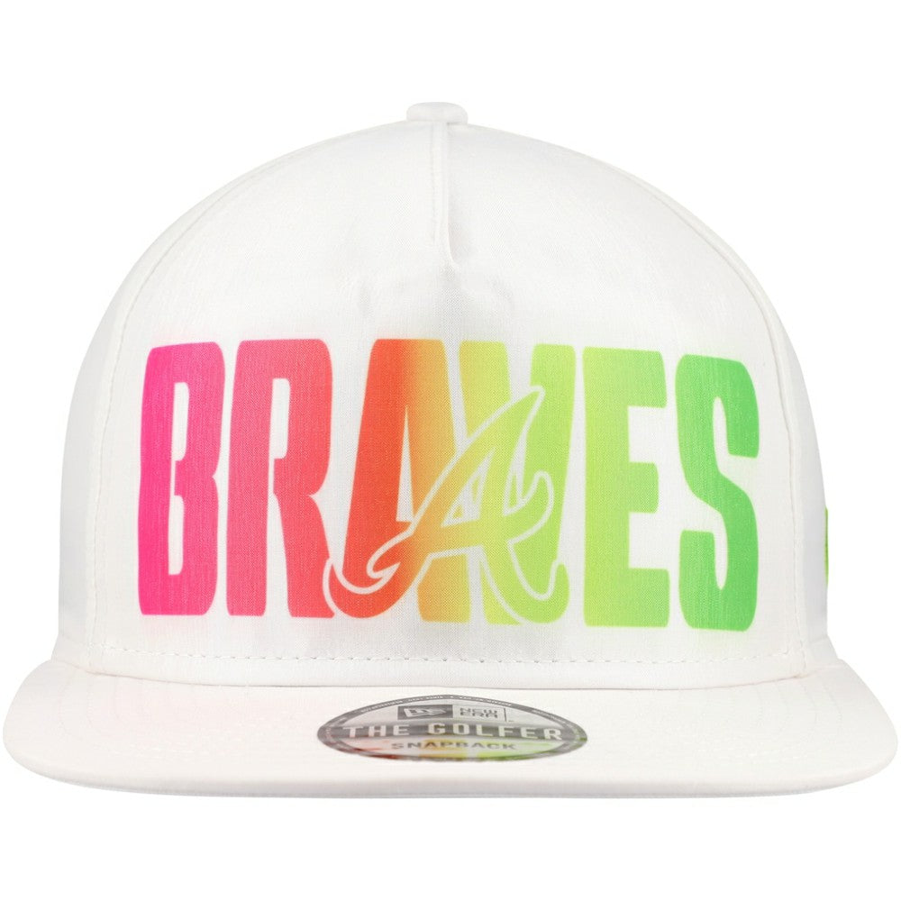 Atlanta Braves New Era Spring Spectrum Golfer Snapback Hat - MLB