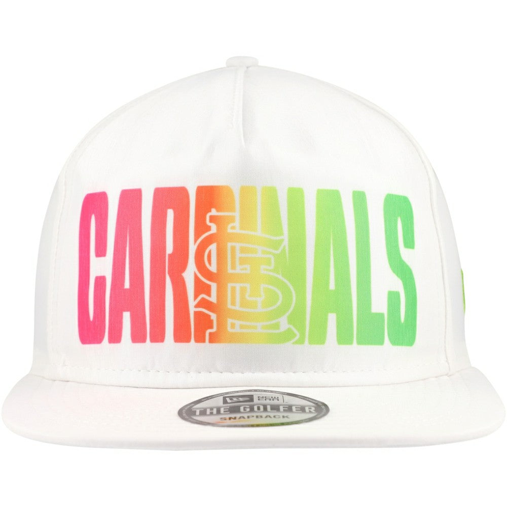 St. Louis Cardinals New Era Spring Spectrum Golfer Snapback Hat - MLB