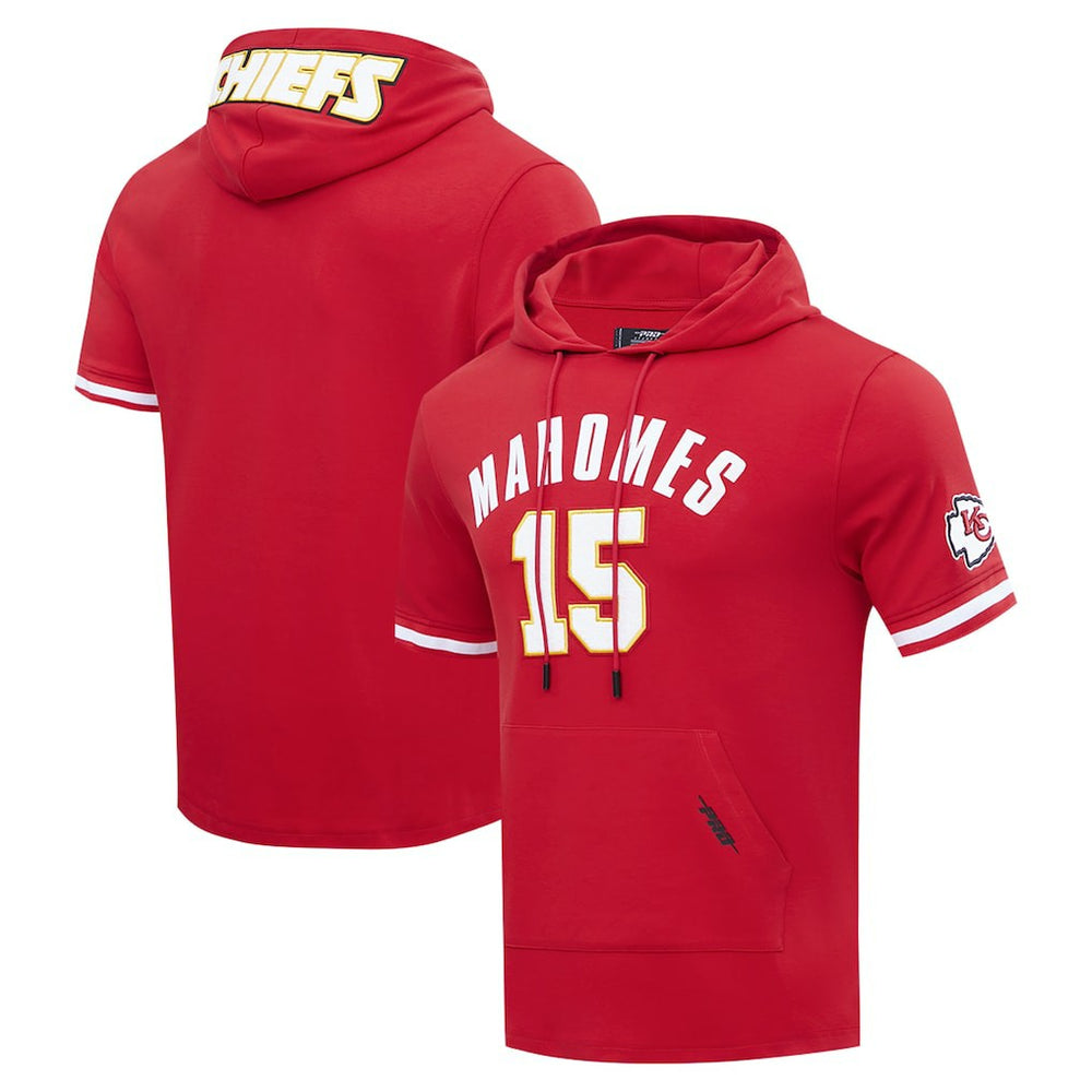 Patrick Mahomes Kansas City Chiefs Pro Standard Player Name & Number Hoodie T-Shirt Red | NFL