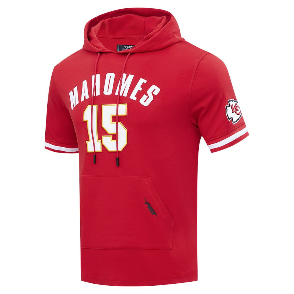 Patrick Mahomes Kansas City Chiefs Pro Standard Player Name & Number Hoodie T-Shirt Red | NFL