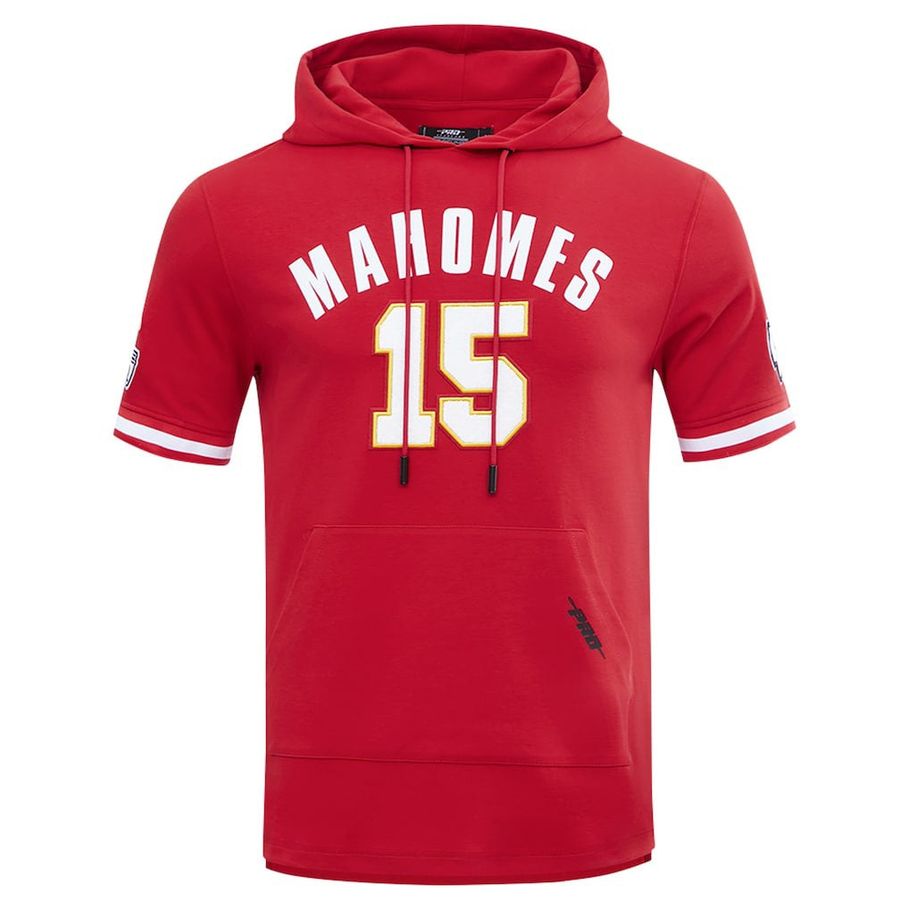 Patrick Mahomes Kansas City Chiefs Pro Standard Player Name & Number Hoodie T-Shirt Red | NFL