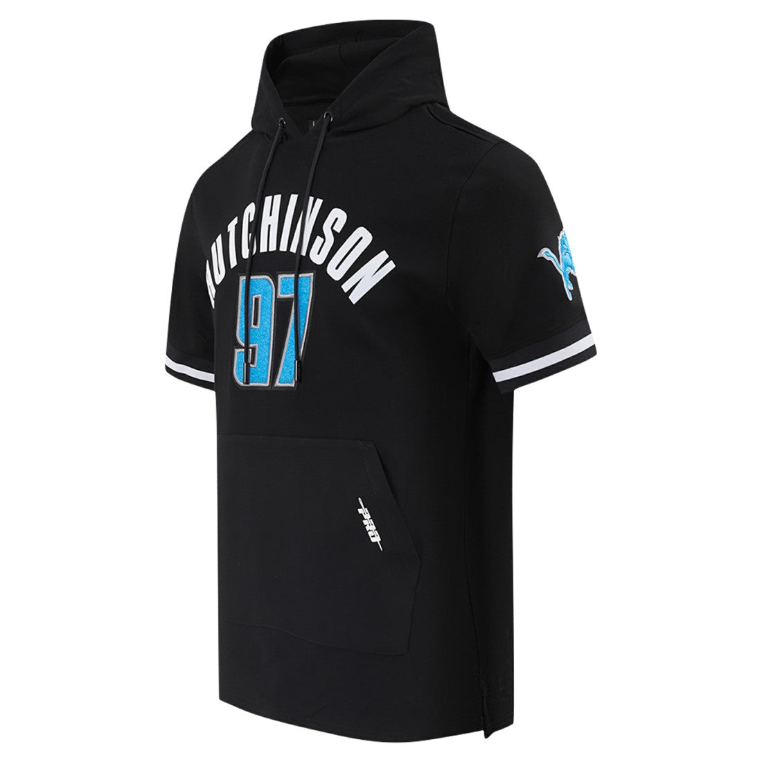 Aidan Hutchinson Detroit Lions Pro Standard Player Name & Number Hoodie T-Shirt Black | NFL