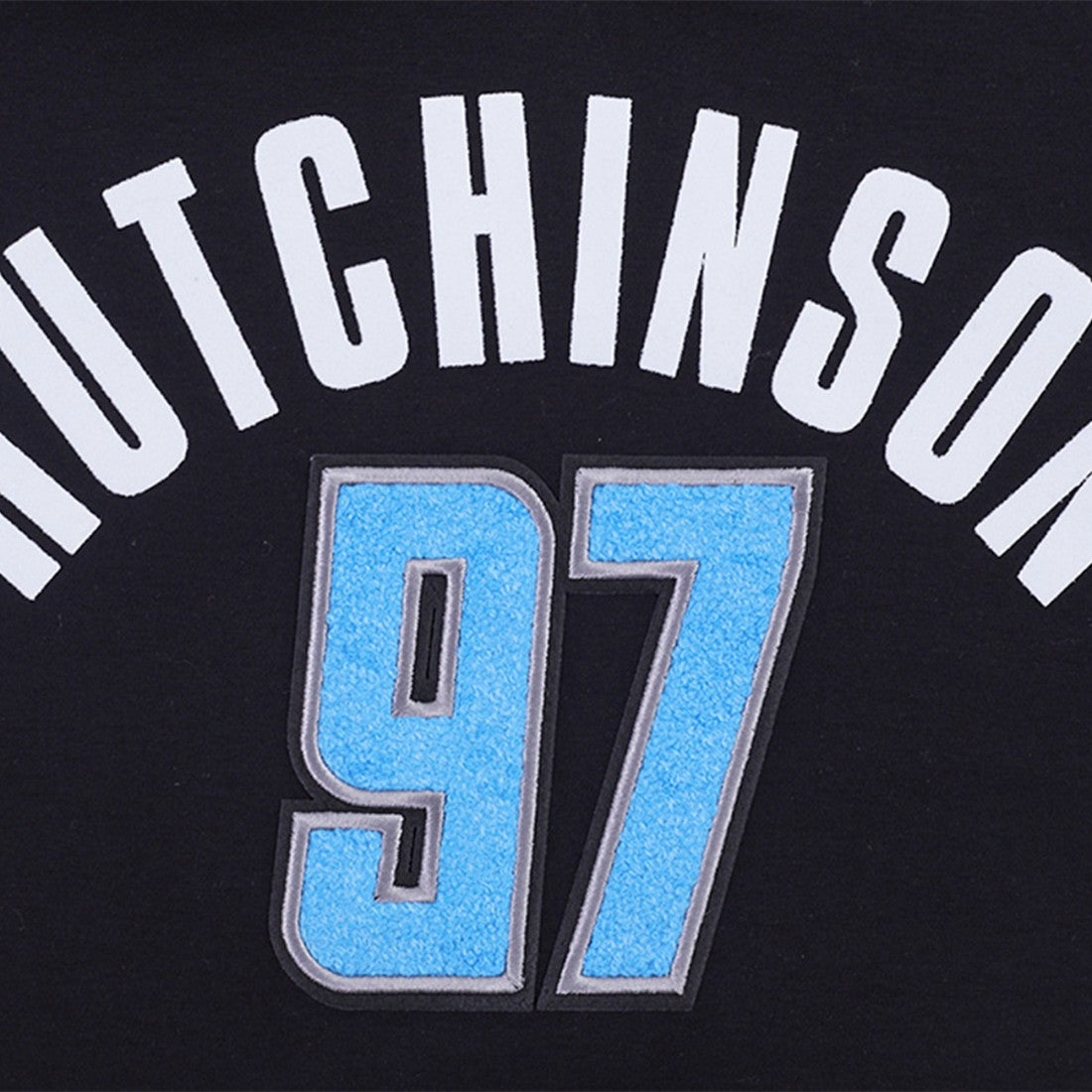 Aidan Hutchinson Detroit Lions Pro Standard Player Name & Number Hoodie T-Shirt Black | NFL