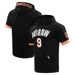 Joe Burrow Cincinnati Bengals Pro Standard Player Name & Number Hoodie T-Shirt Black | NFL