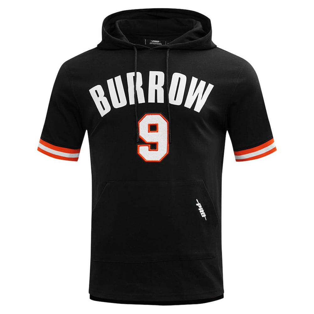 Joe Burrow Cincinnati Bengals Pro Standard Player Name & Number Hoodie T-Shirt Black | NFL
