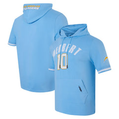Justin Herbert Los Angeles Chargers Pro Standard Player Name & Number Hoodie T-Shirt Powder Blue | NFL