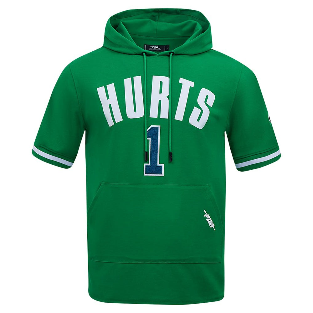 Jalen Hurts Philadelphia Eagles Pro Standard Player Name & Number Hoodie T-Shirt Kelly Green | NFL