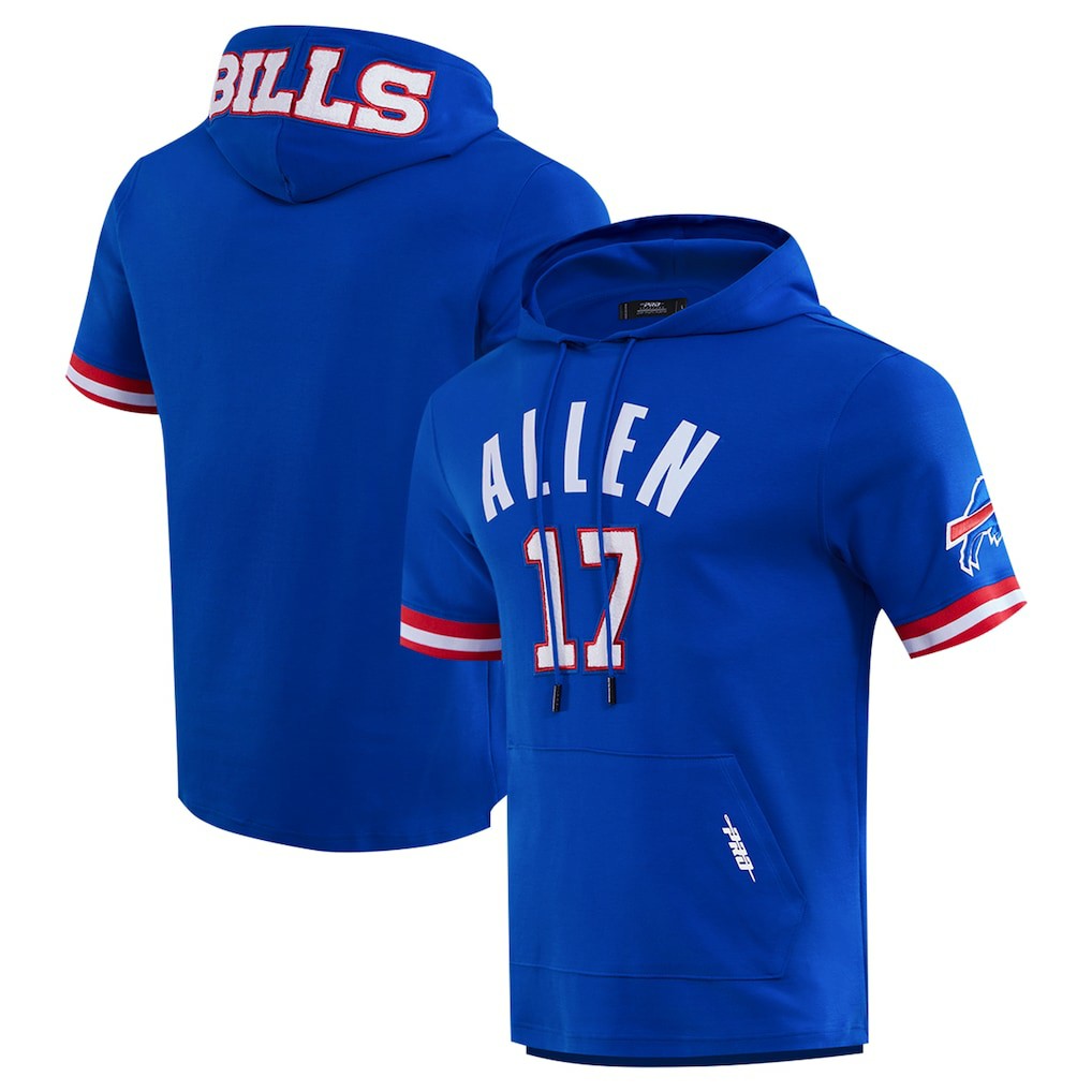 Josh Allen Buffalo Bills Pro Standard Player Name & Number Hoodie T-Shirt Royal | NFL