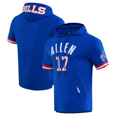 Josh Allen Buffalo Bills Pro Standard Player Name & Number Hoodie T-Shirt Royal | NFL