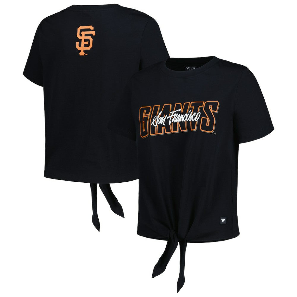 San Francisco Giants The Wild Collective Women's Twist Front T-Shirt - MLB