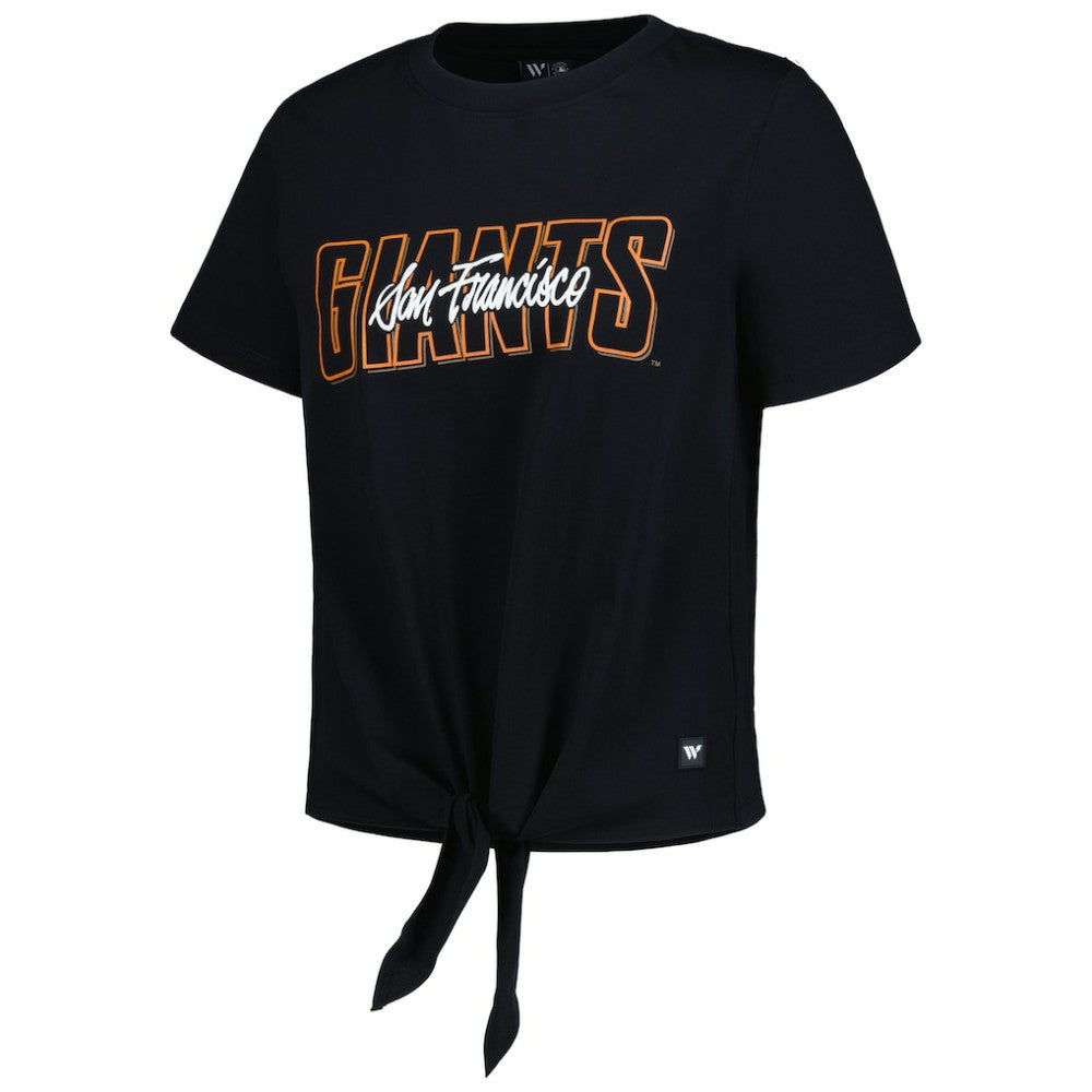 San Francisco Giants The Wild Collective Women's Twist Front T-Shirt - MLB
