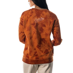 Baltimore Orioles The Wild Collective Women's Overdyed Pullover Sweatshirt - MLB
