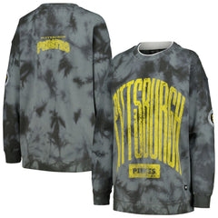 Pittsburgh Pirates The Wild Collective Women's Overdyed Pullover Sweatshirt - MLB