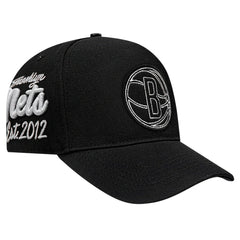 Brooklyn Nets Pro Standard Paint the City Pinch Front Snapback Hat Black - NBA