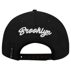Brooklyn Nets Pro Standard Paint the City Pinch Front Snapback Hat Black - NBA