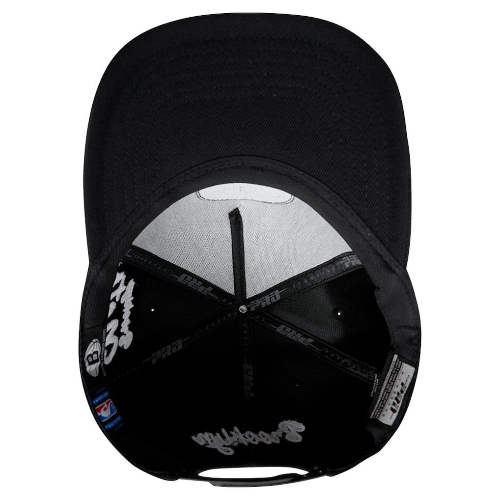Brooklyn Nets Pro Standard Paint the City Pinch Front Snapback Hat Black - NBA