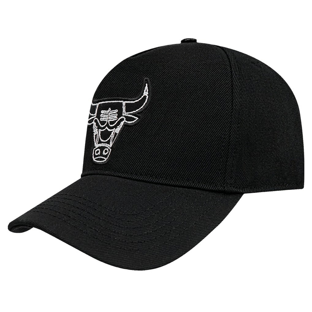 Chicago Bulls Pro Standard Paint the City Pinch Front Snapback Hat Black - NBA